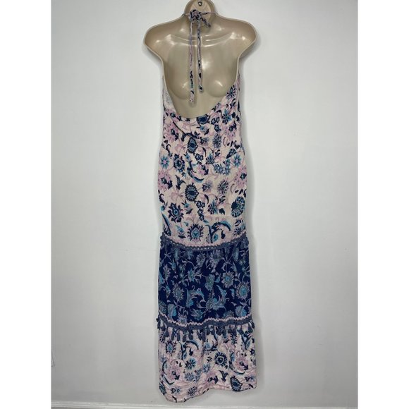 RAGA Purple and Blue Boho low cut front and low back Dress Size Small - Picture 4 of 10